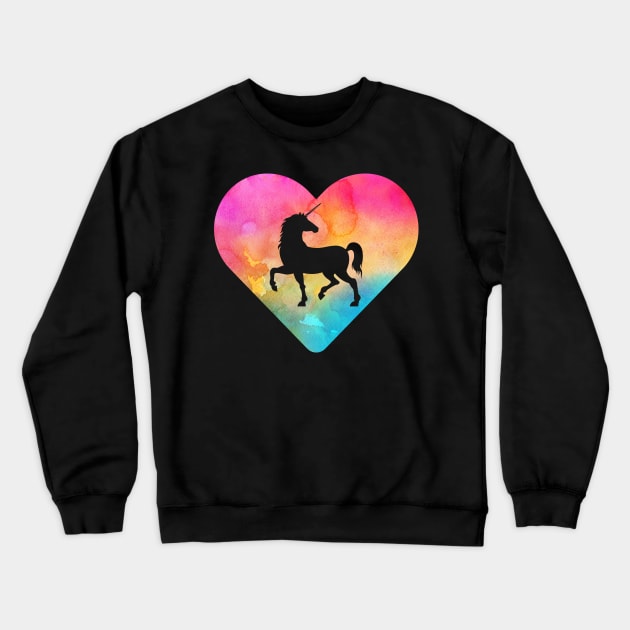 Unicorn Gift for Girls and Women Crewneck Sweatshirt by JKFDesigns